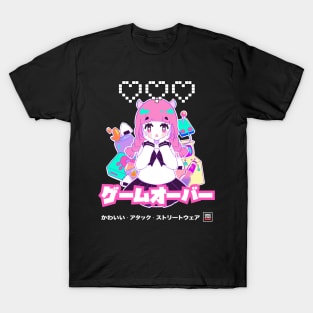 Kawaii Anime Gamer Girl T-Shirt